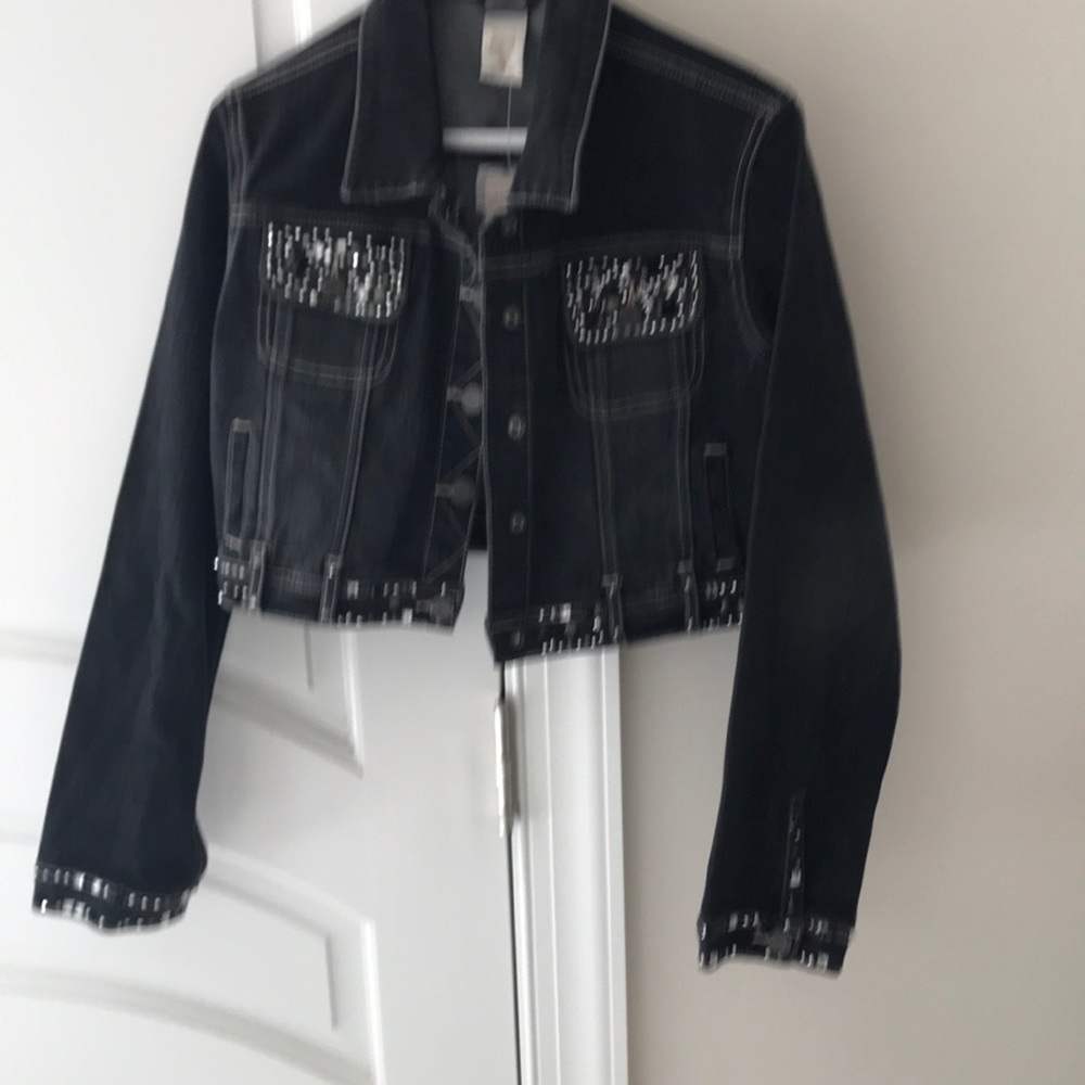Black jean jacket